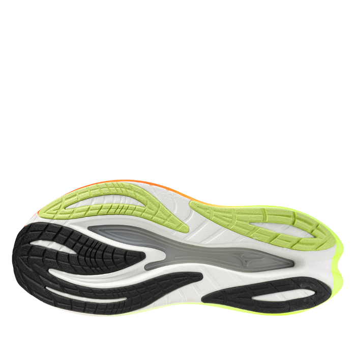 Mizuno Men's Neo Vista 3 Running Shoes in White/Black/Orange AW26
