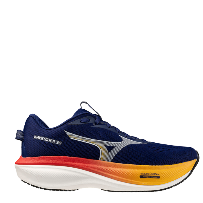 Mizuno Men's Wave Rider 30 Running Shoes in Beacon Blue/Dark Slate/Ambrosia AW26