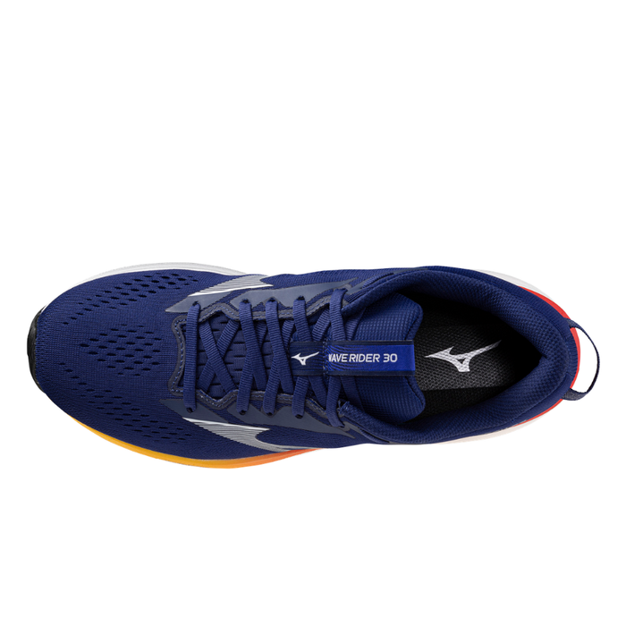 Mizuno Men's Wave Rider 30 Running Shoes in Beacon Blue/Dark Slate/Ambrosia AW26