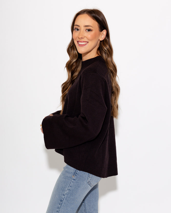 Mock Neck Sweater Top