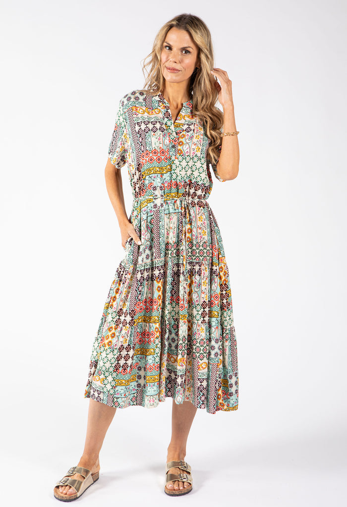 Mosaic Print Dress