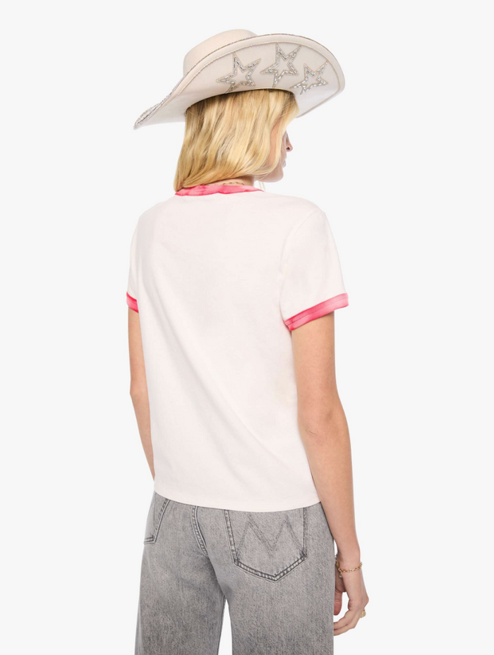 Mother The Li Goodie Ringer - Mother Flock - White & Hibiscus