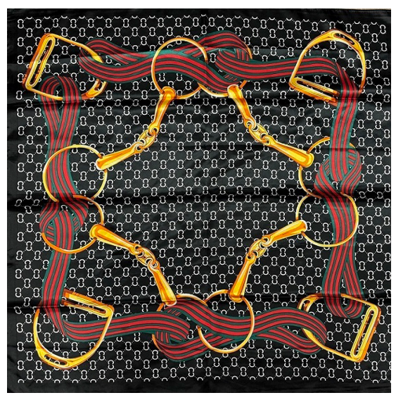 Multi Pattern Silky Bandana Neck Scarf