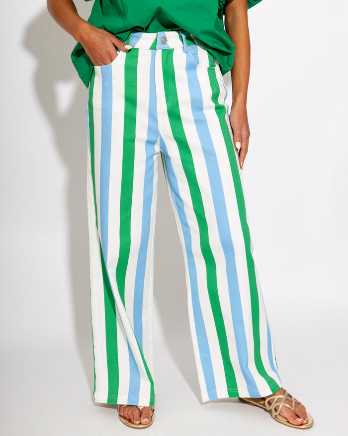 Multi Stripe Straight Leg Pants
