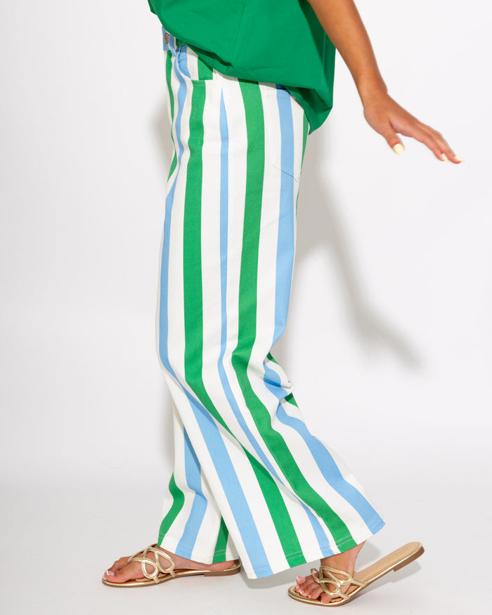 Multi Stripe Straight Leg Pants