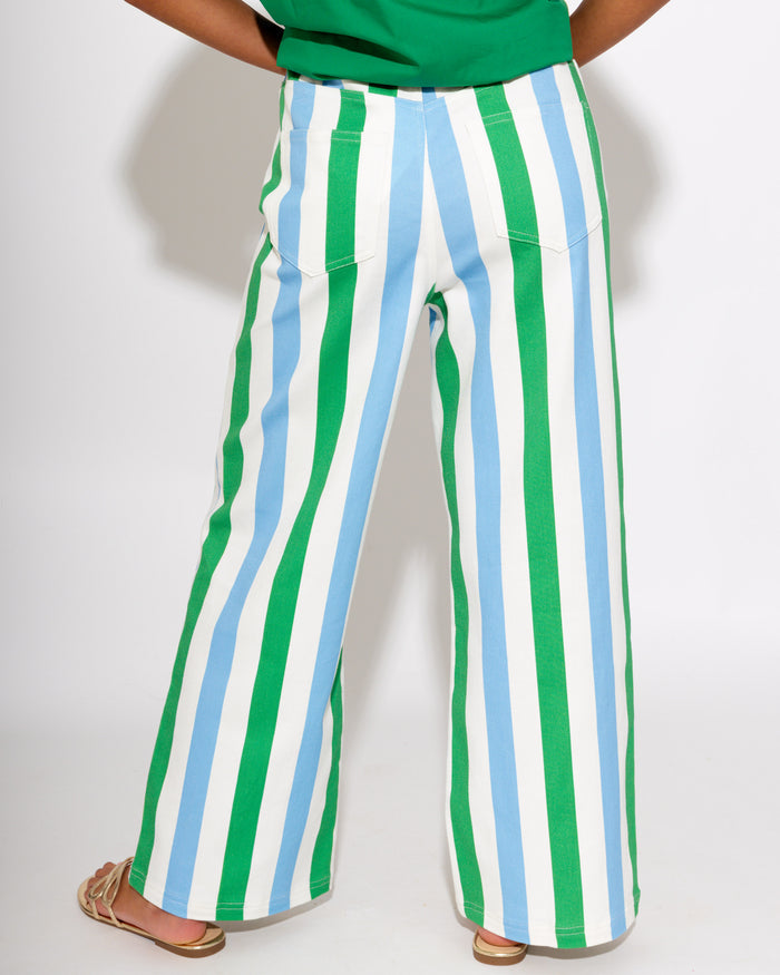Multi Stripe Straight Leg Pants