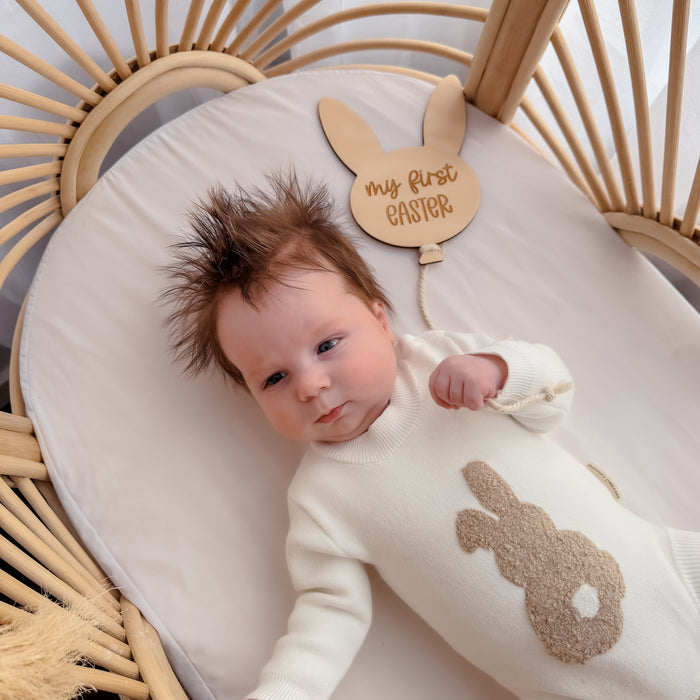 MY FIRST EASTER | Balloon Sign | Engraved Plywood