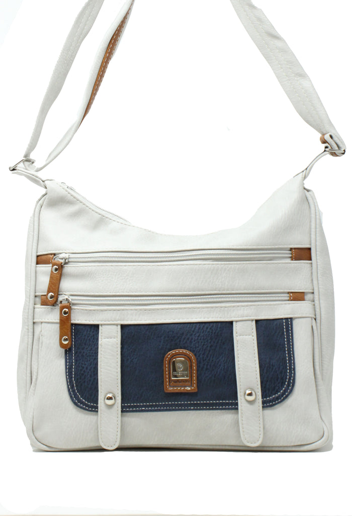 Navy Contrast Crossbody Bag