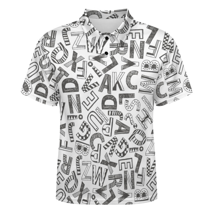 New Men's Shoulder buttoned polo shirt