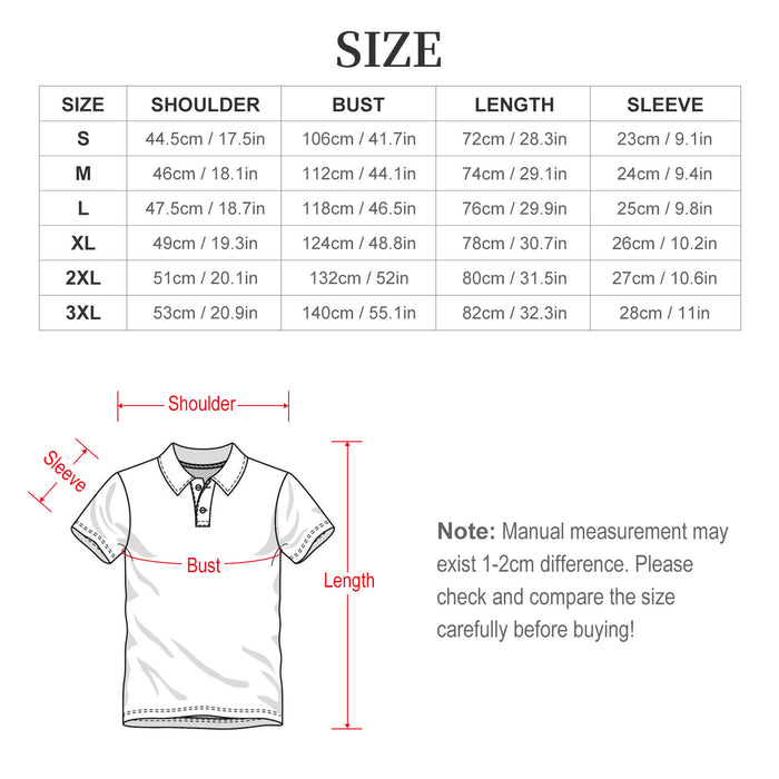 New Men's Shoulder buttoned polo shirt