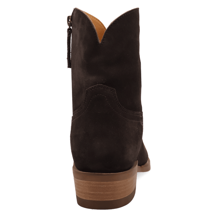 PRODUCT SHOT NIGHT SHIFT LEATHER BOOT AT 180 DEGREE BACK ANGLE