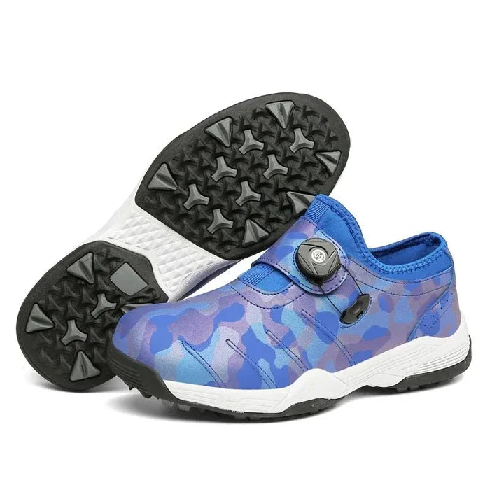 Non-slip Spudless Trainers Rotating Buckles Outdoor Men's Golf Shoes - Allen-Fitness