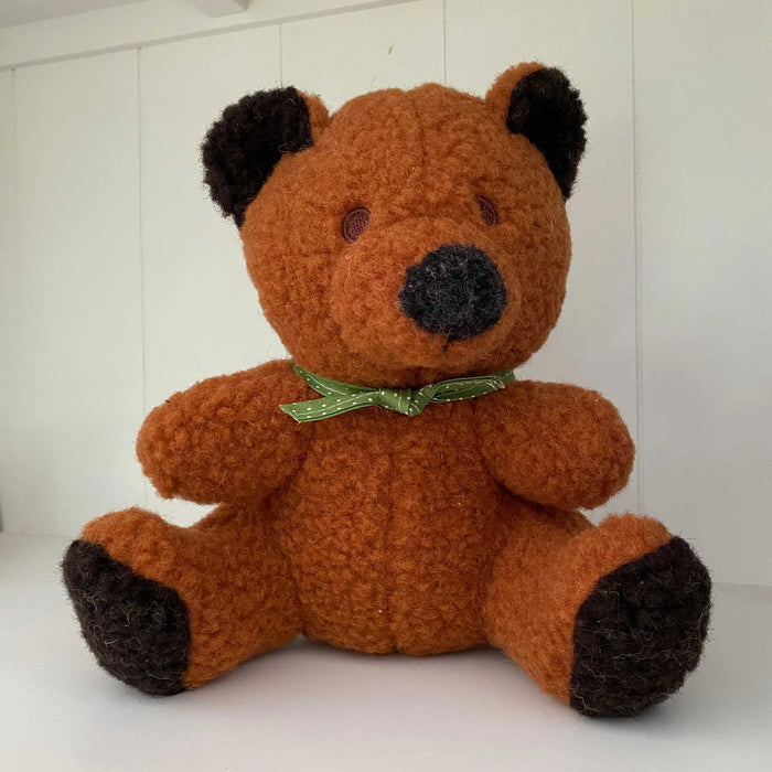 Nounours en laine vierge Sassoupi - Marron