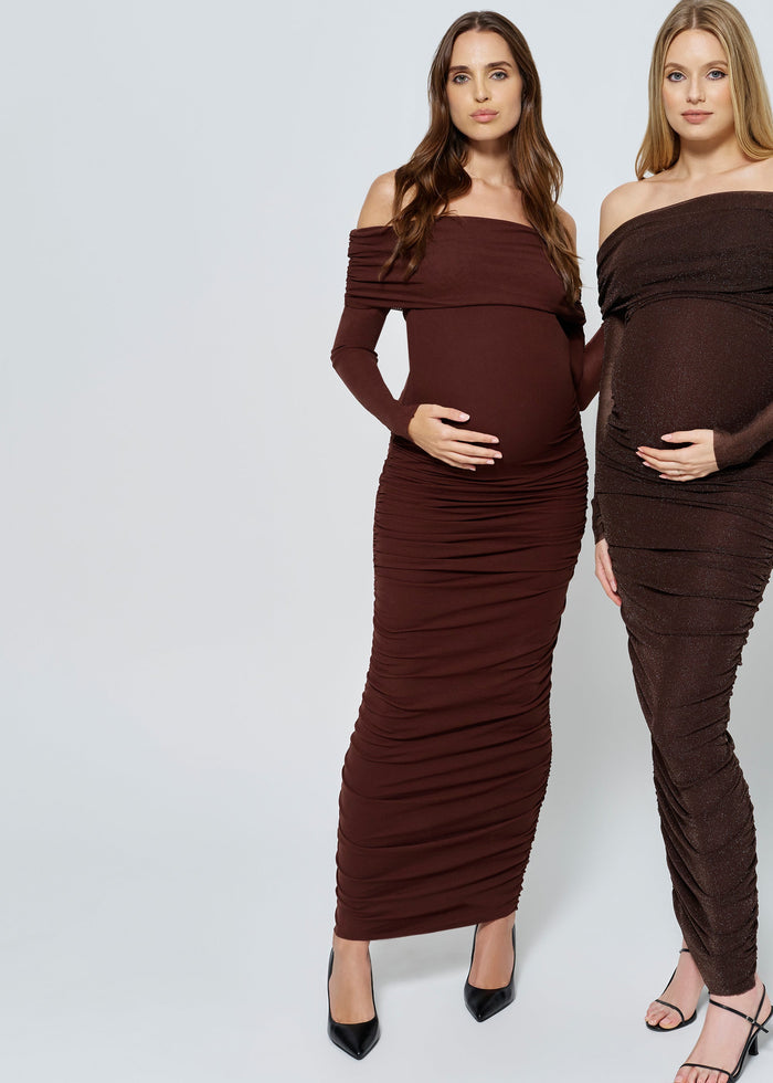 Off The Shoulder Soft Mesh Dress