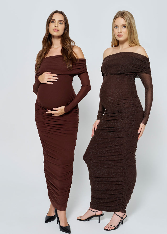 Off The Shoulder Soft Mesh Dress