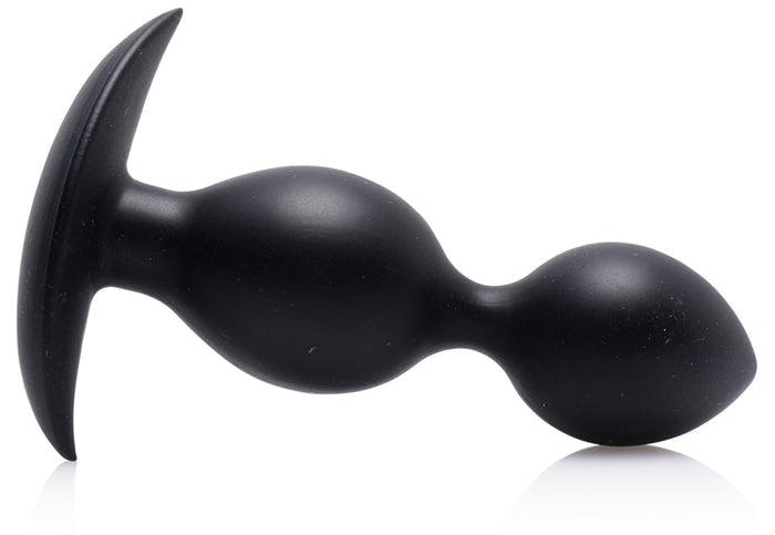 Orbs Steel Weighted Duotone Silicone Anal Plug Image 2