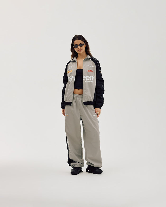 Oversize Track Jacket, Women - Ghost Grey