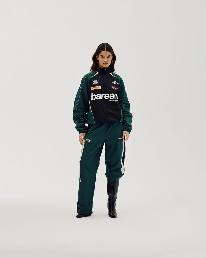 Oversize Track Pants, Women - Deep Teal