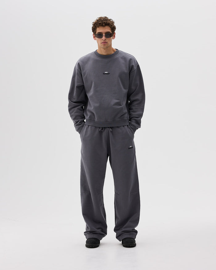 Oversized Crewneck, Men - Logo 3.0 - Dark Grey