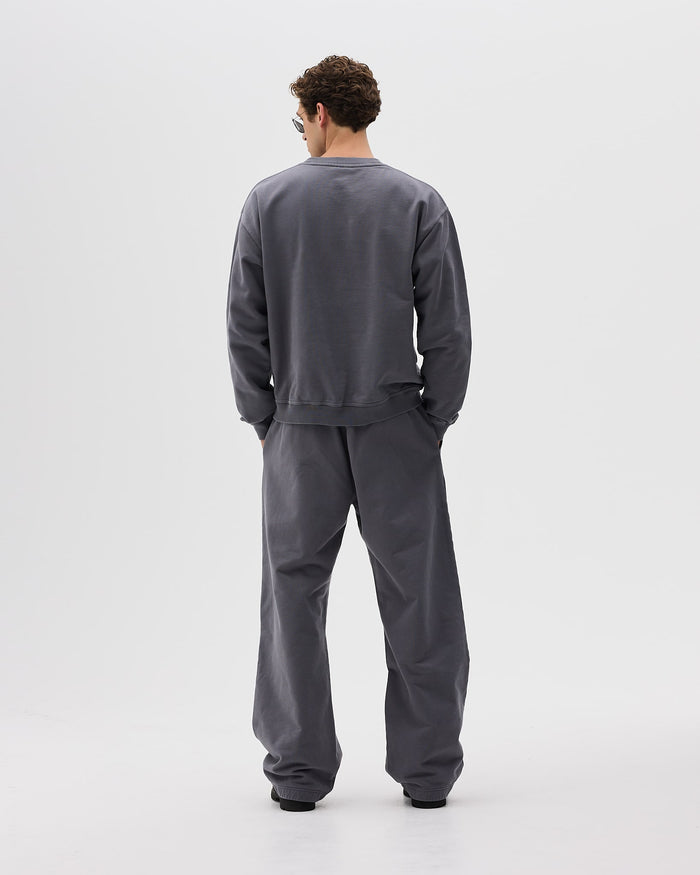 Oversized Crewneck, Men - Logo 3.0 - Dark Grey