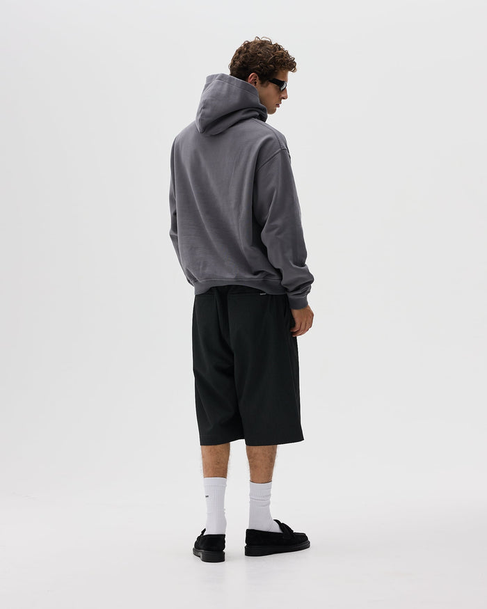 Oversized Hoodie, Men - Logo 3.0 - Dark Grey