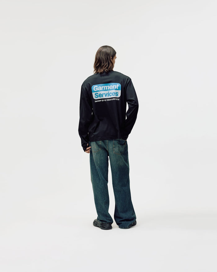 Oversized Long Sleeve, Men - Garment Services - Black