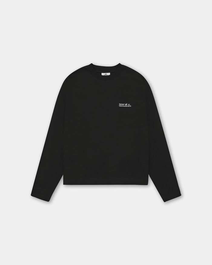 Oversized Long Sleeve, Men - Garment Services - Black