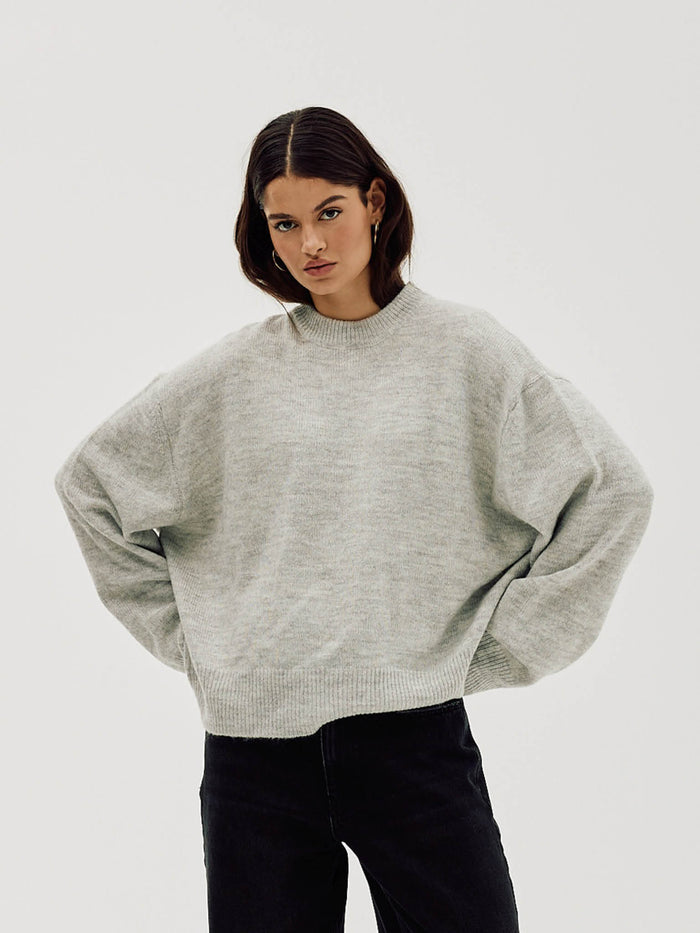 Oversized Sweater, Women - Quiet Gray