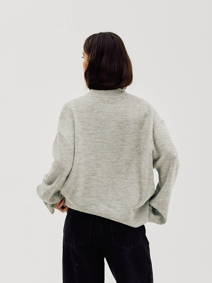 Oversized Sweater, Women - Quiet Gray