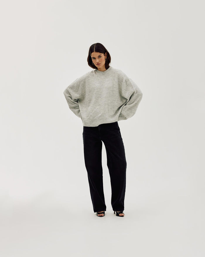 Oversized Sweater, Women - Quiet Gray