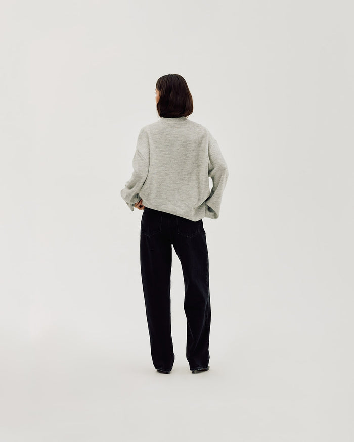 Oversized Sweater, Women - Quiet Gray