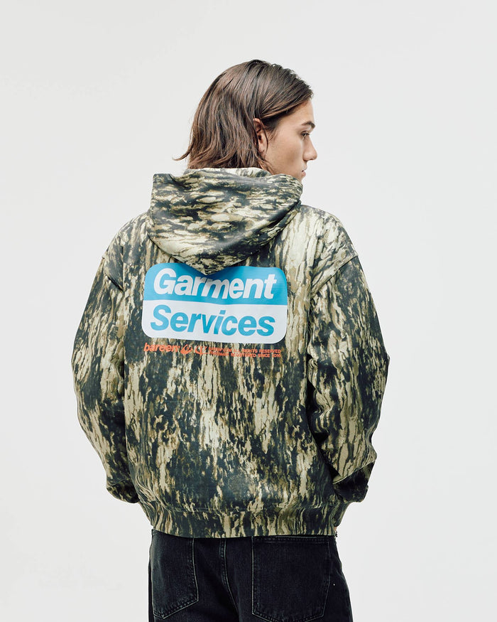 Oversized Zip Hoodie, Men - Garment Services - Camo