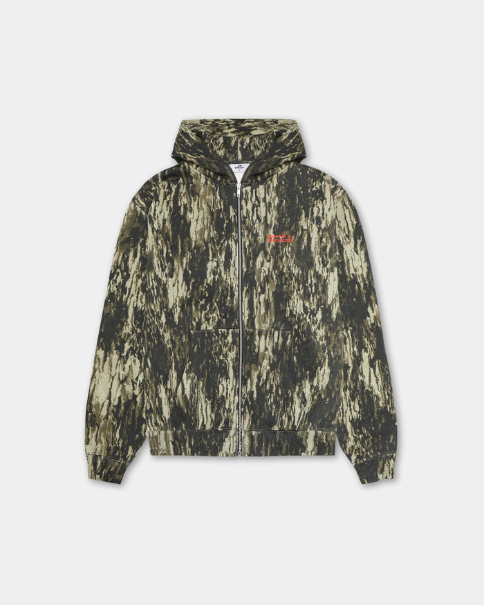Oversized Zip Hoodie, Men - Garment Services - Camo