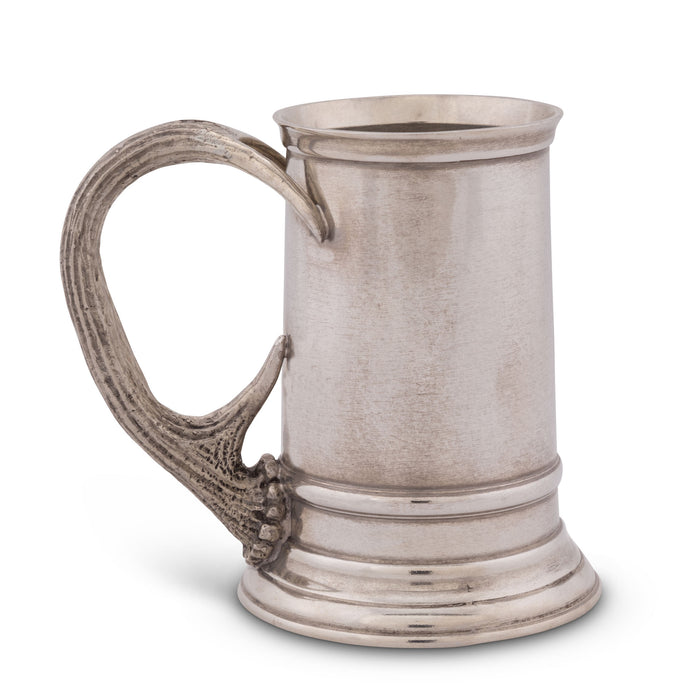 Vagabond House Pewter English Mug with Composite Antler Handle Product Image
