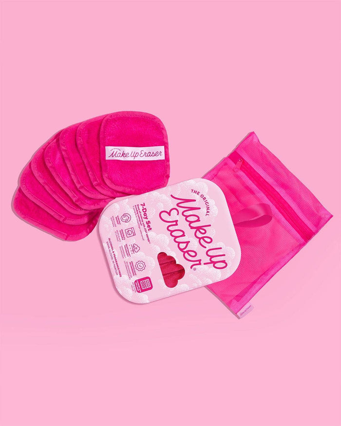 Pink 7-Day Set | Eco-Friendly MakeUp Eraser