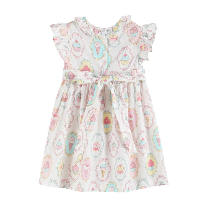 Pink and White Birthday Girl Smocked Dress - Lil Cactus