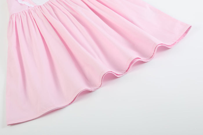 Pink Bunny Ruffle Shoulder Dress - Lil Cactus