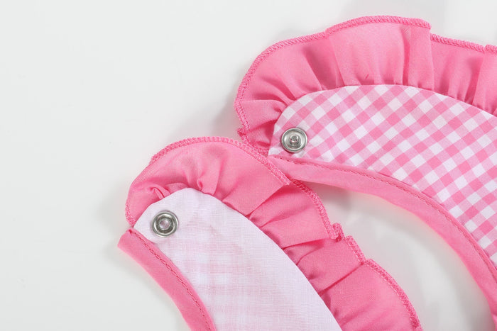 Pink Gingham 'Birthday Girl' Bib - Lil Cactus