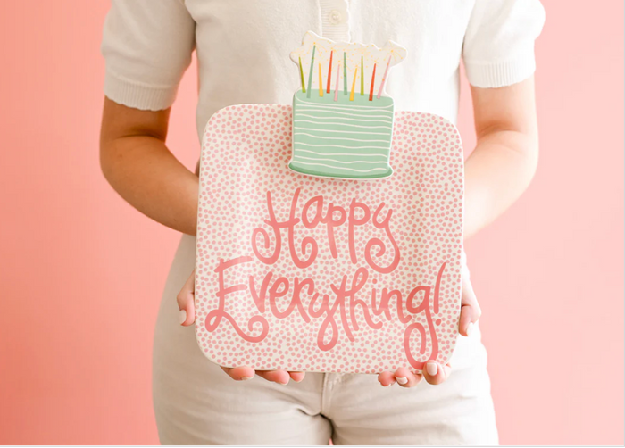 Pink Small Dot Mini Happy Everything Platter
