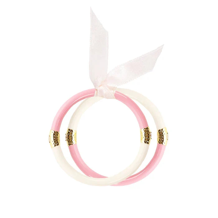 Pink/Ivory Yin & Yang All Season Bangle™ (ASB™) for Babies