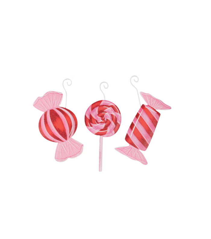 Pinkmas Candy Ornaments