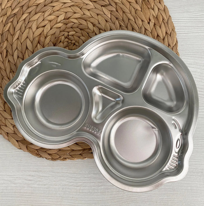 Plateau repas enfant inox compartimenté Joli Monde – Voiture