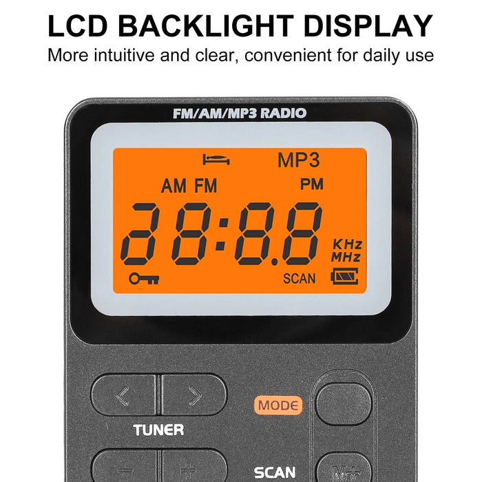 Pocket Am Fm Radio With Best Reception - Battery Operated Portable