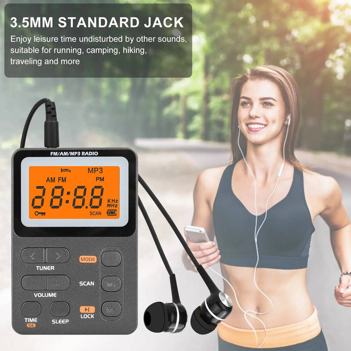 Pocket Am Fm Radio With Best Reception - Battery Operated Portable
