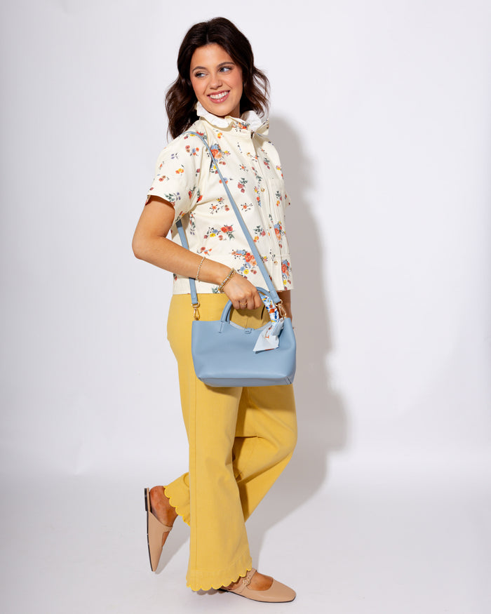 Polished Collared Floral Top