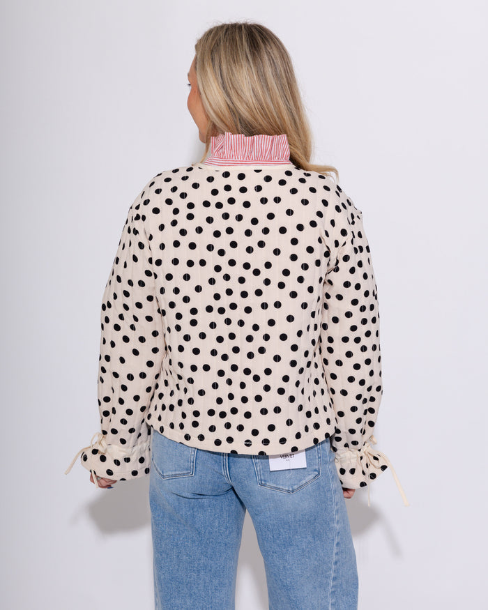 Polka Love Heart Pocket Jacket