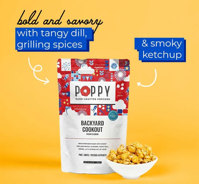 Poppy Hand-Crafted Popcorn: Backyard Cookout