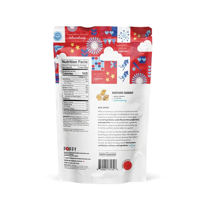 Poppy Hand-Crafted Popcorn: Backyard Cookout