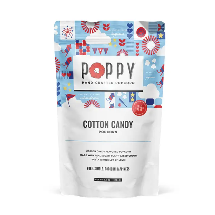 Poppy Hand-Crafted Popcorn: Cotton Candy