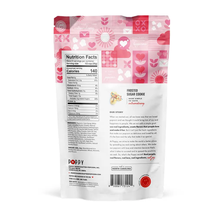Poppy Hand-Crafted Popcorn • Frosted Sugar Cookie